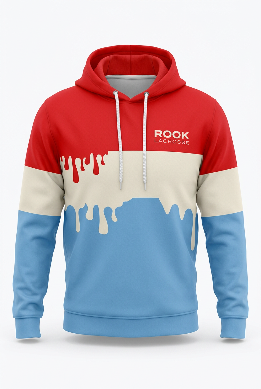 Red, White, and Drip Hoodie